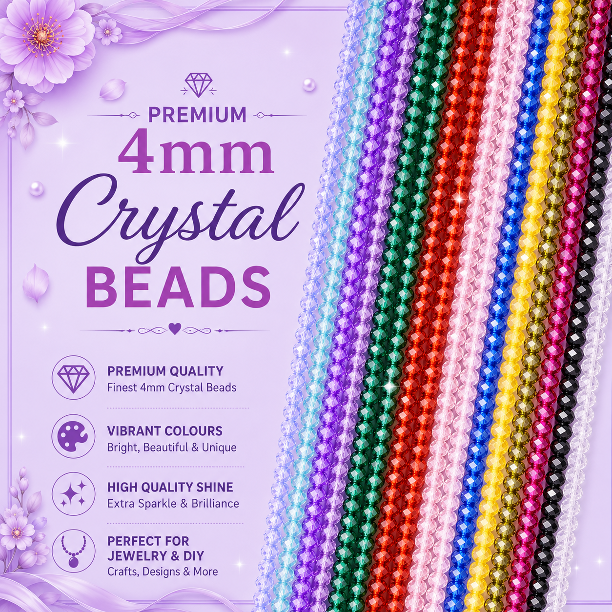 Crystal Beads 4mm