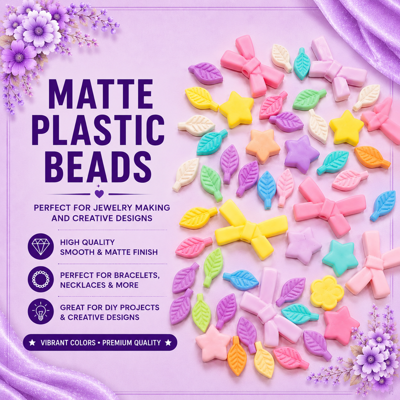 Matte Plastic Beads
