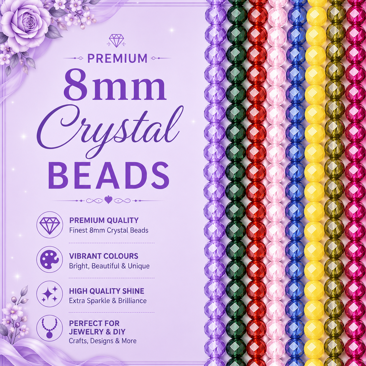 Crystal Beads 8mm