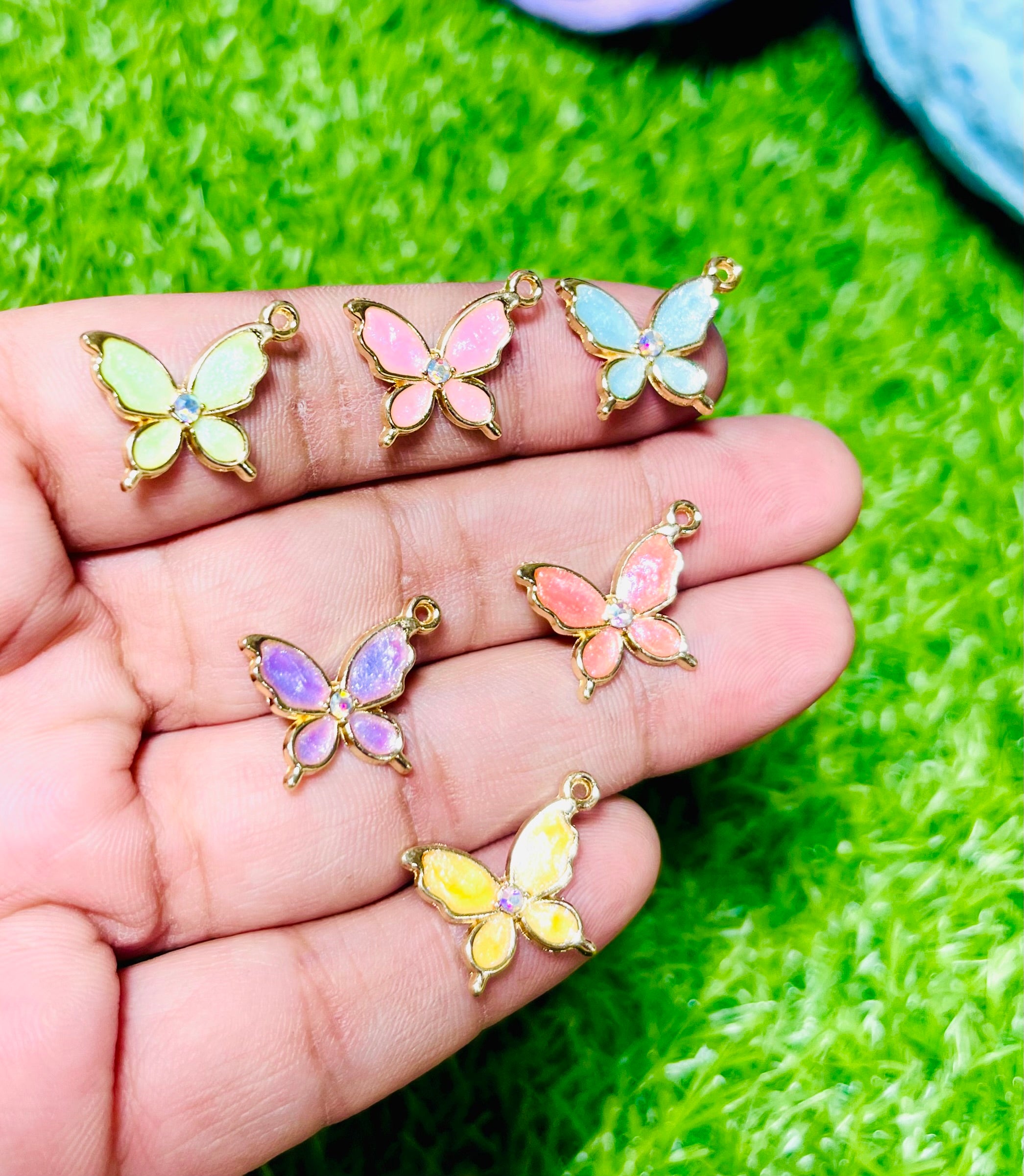 Butterfly Charms 6 pcs