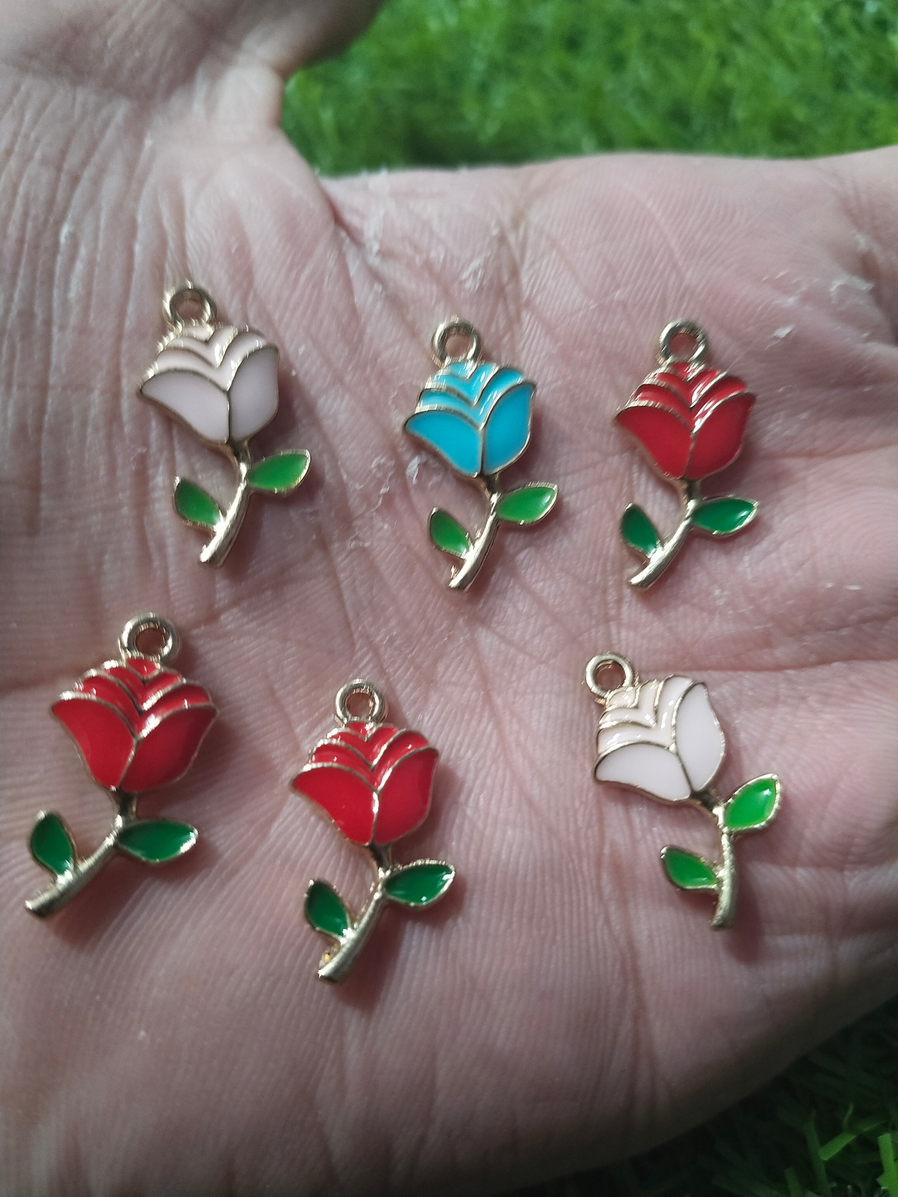 Charms and pendants 6 pcs