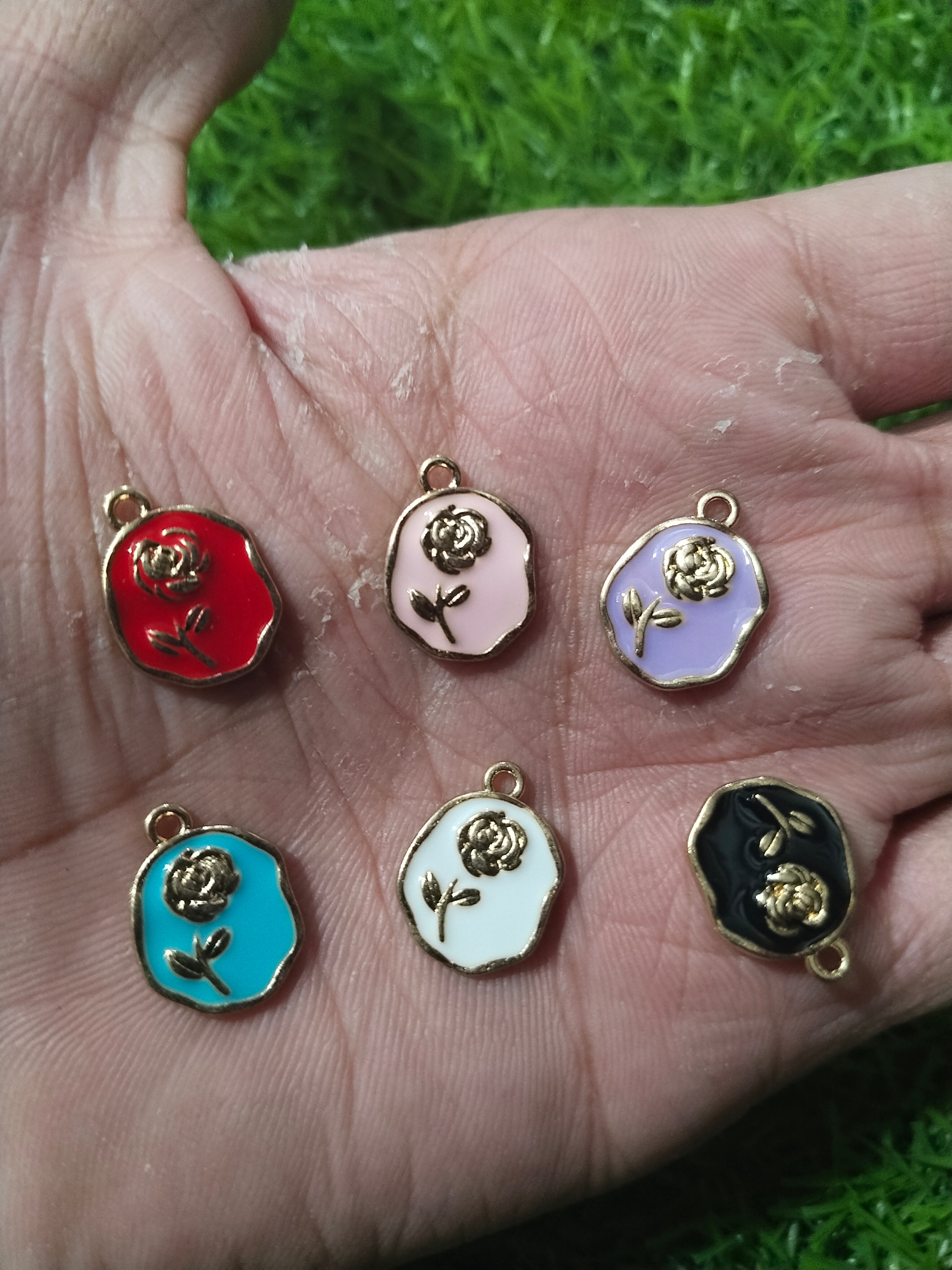 Charms and pendants 6 pcs