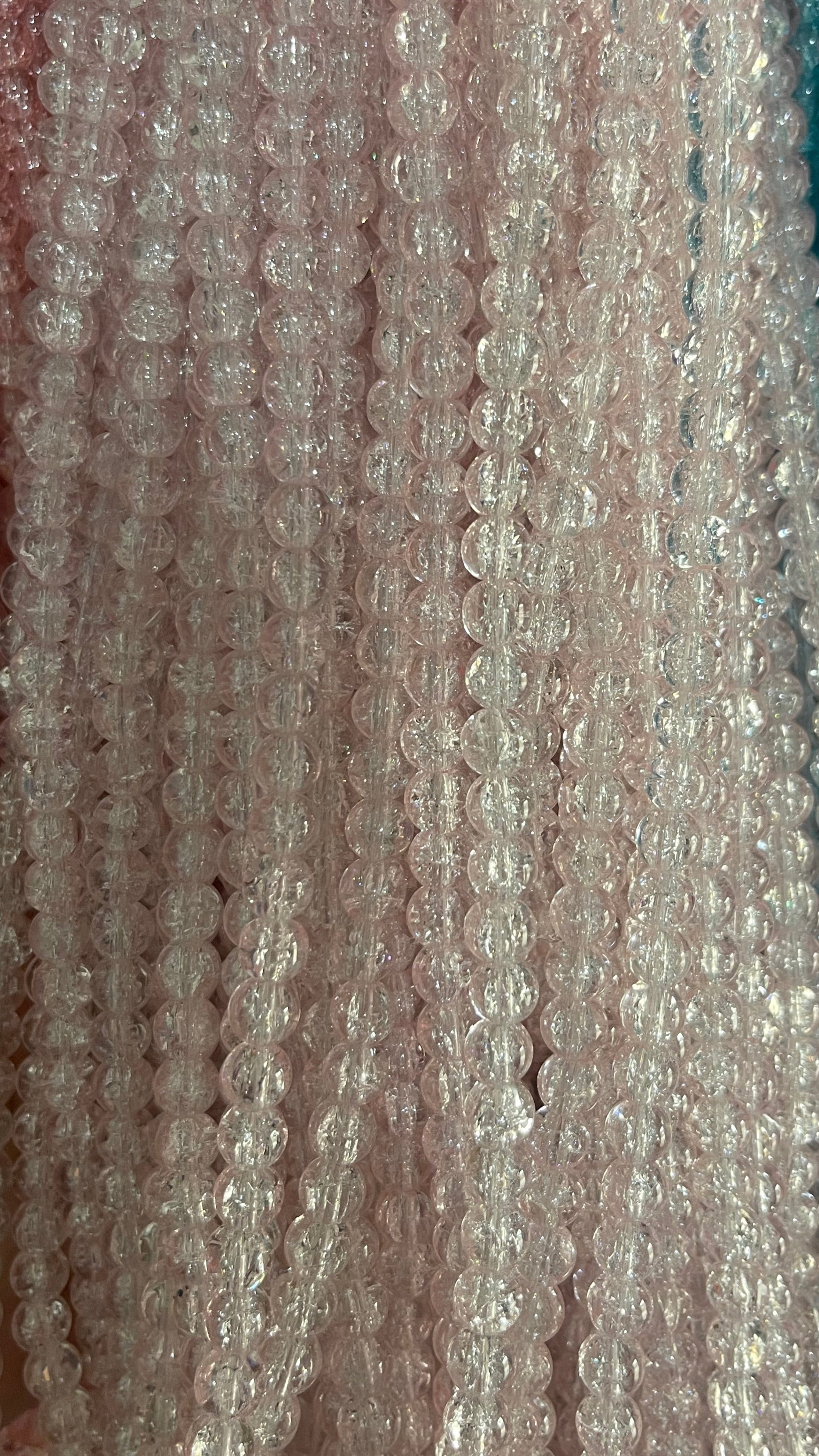 crack glass beads 8mm
