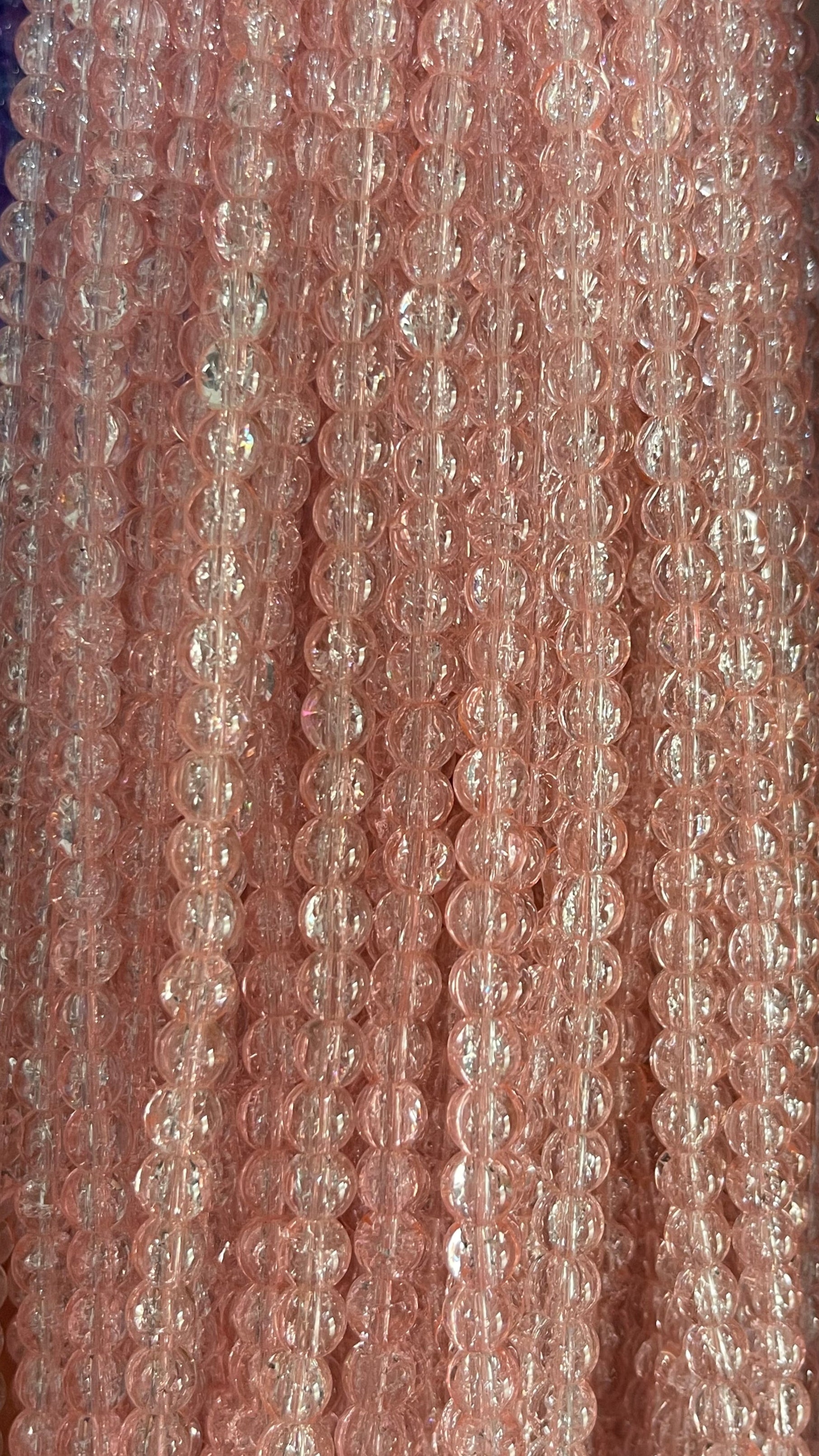 crack glass beads 8mm