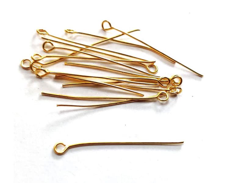 Eye pin 1inch Golden & Silver