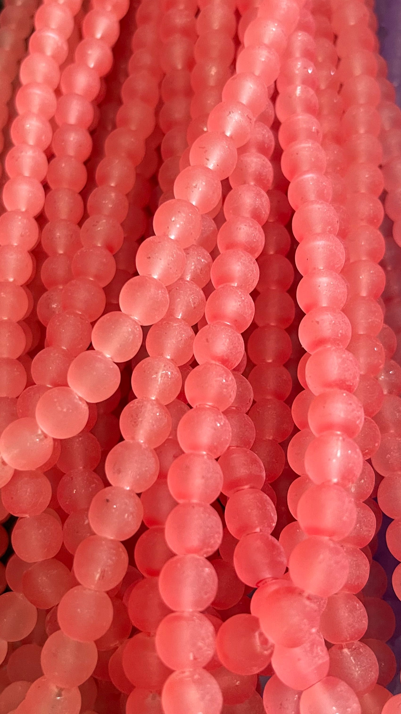 Mate glass beads 8mm
