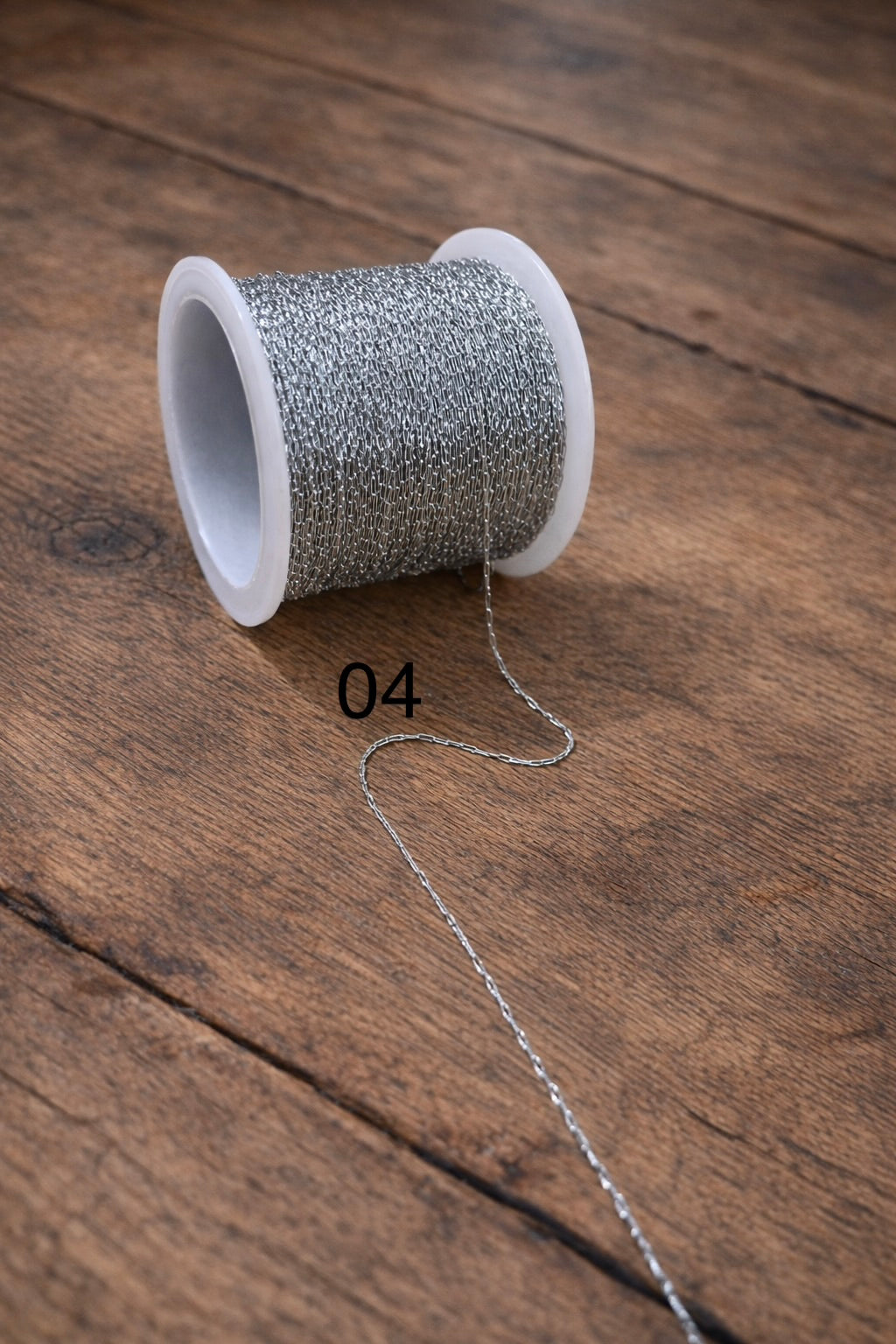 (04)_Stainless 0.2x0.4mm Silver chain