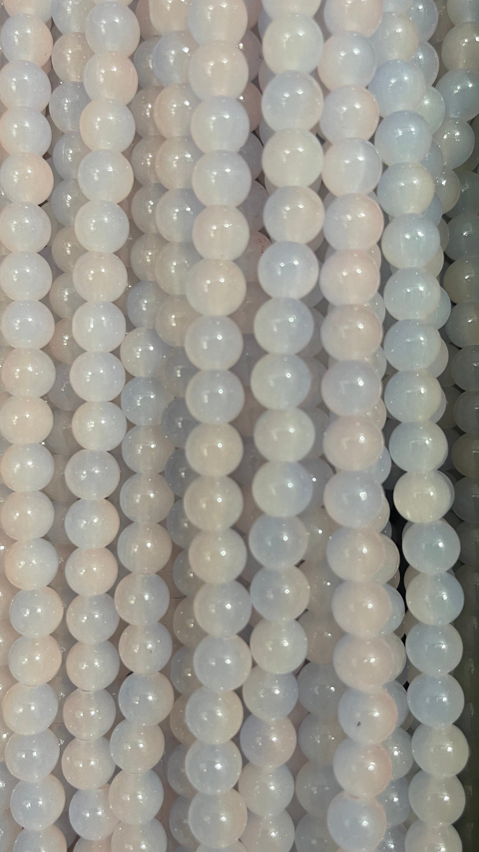 Multicolor glass beads 8mm