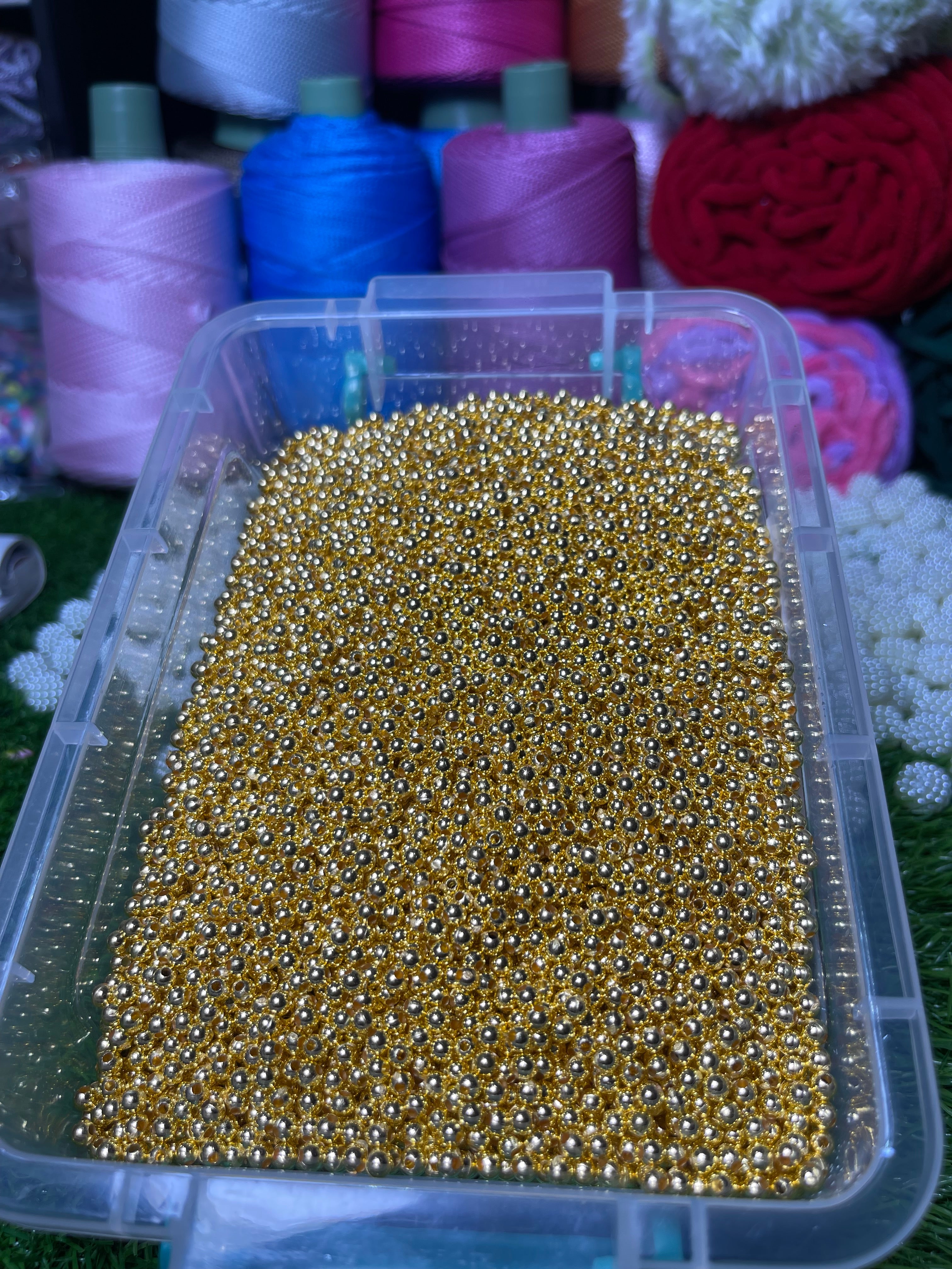 Golden beads 4mm