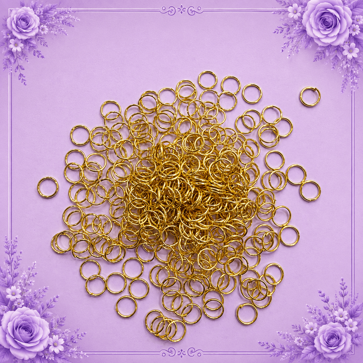 Gold-Plated Jump Rings for Jewelry Making