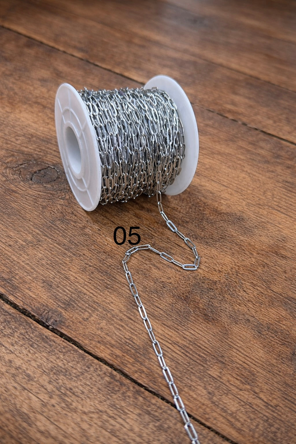 (05)_ Stainless 0.8x2.5x7mm Silver Chain