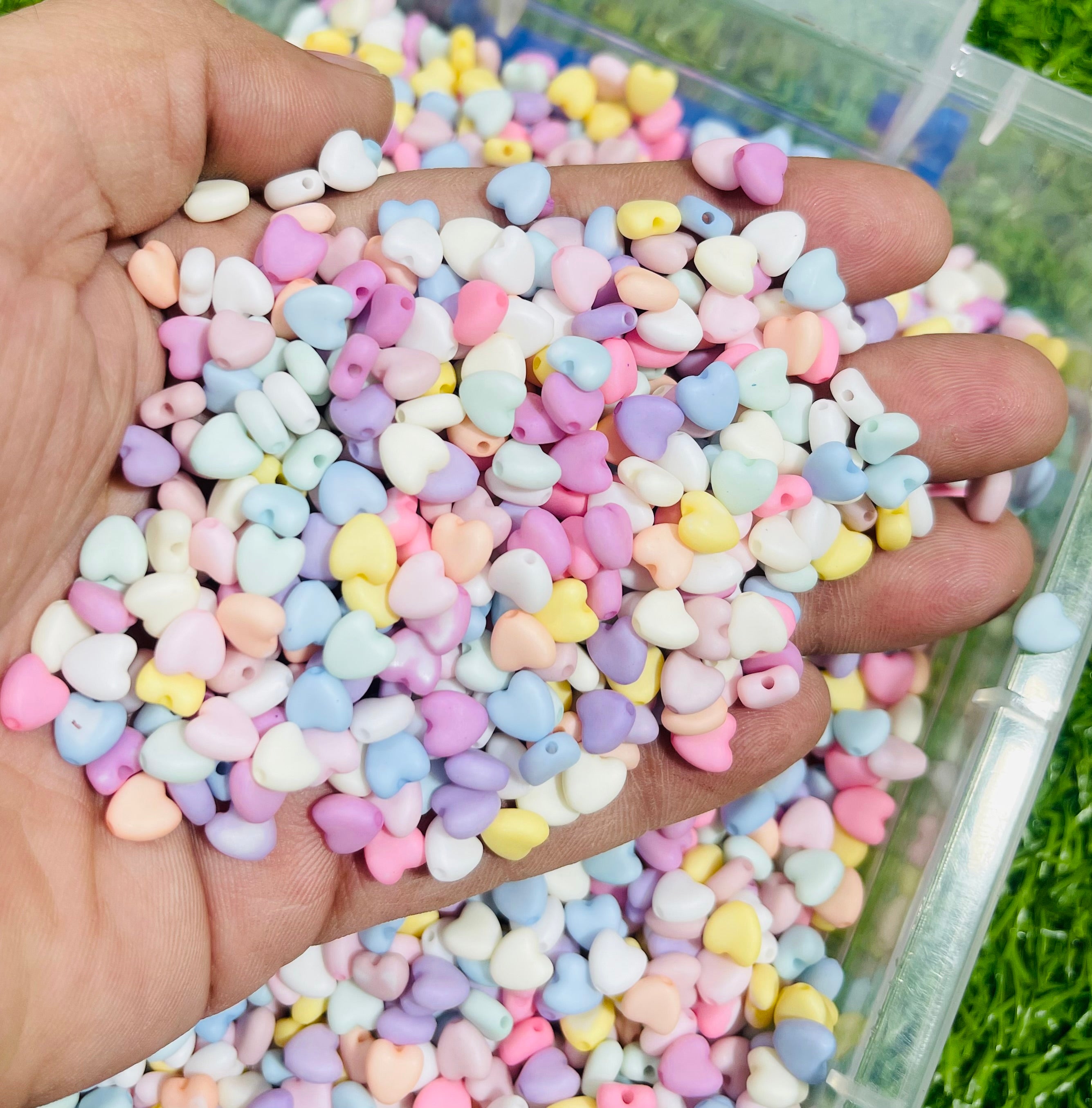 Matte Plastic Beads