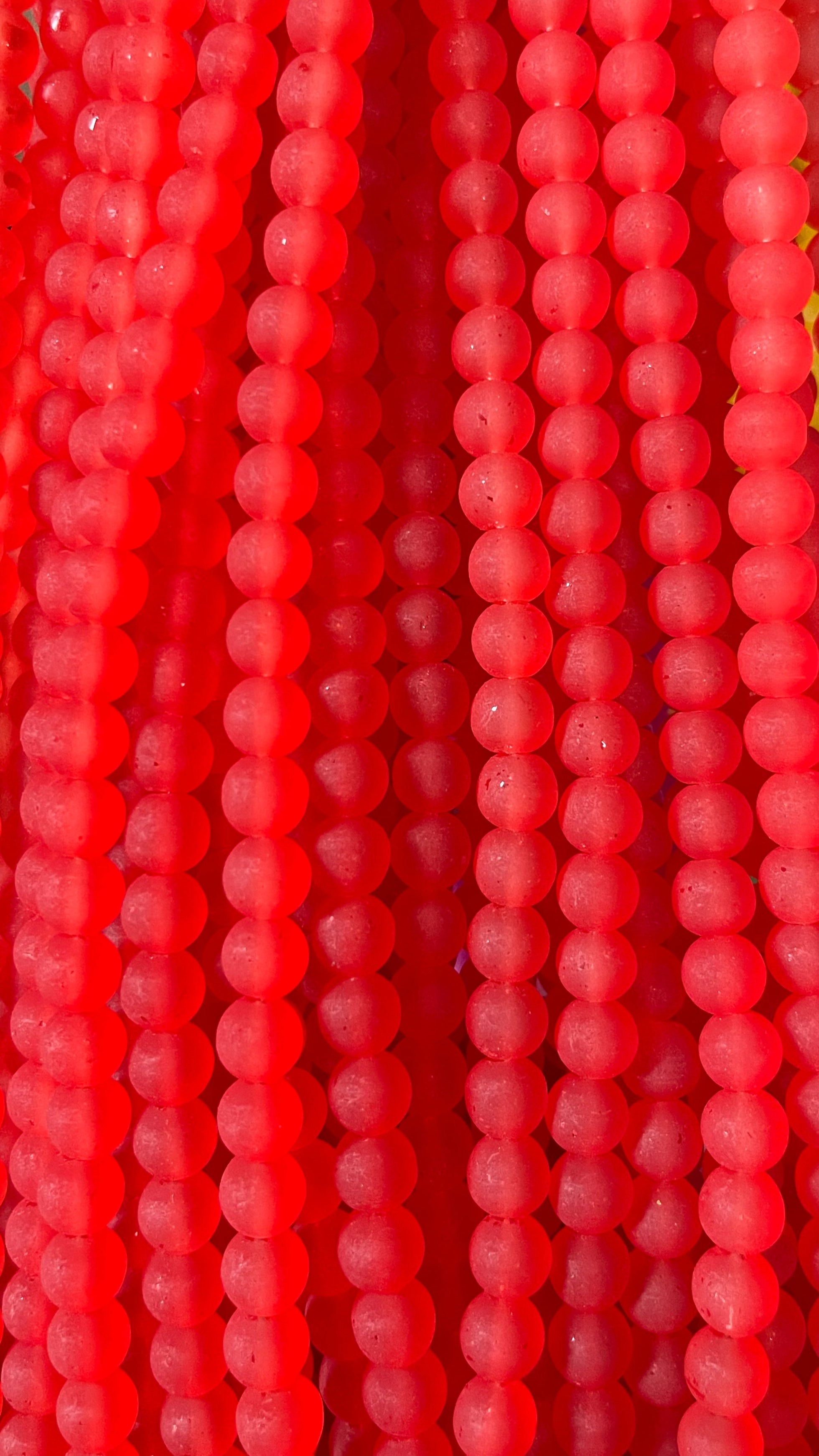 Mate glass beads 8mm