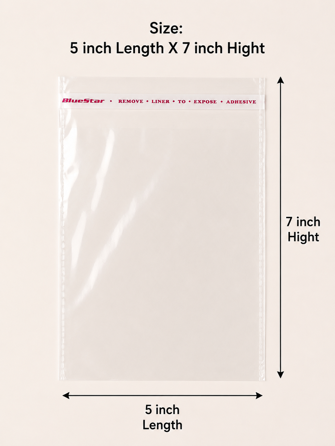 5x7inch packing Pouch