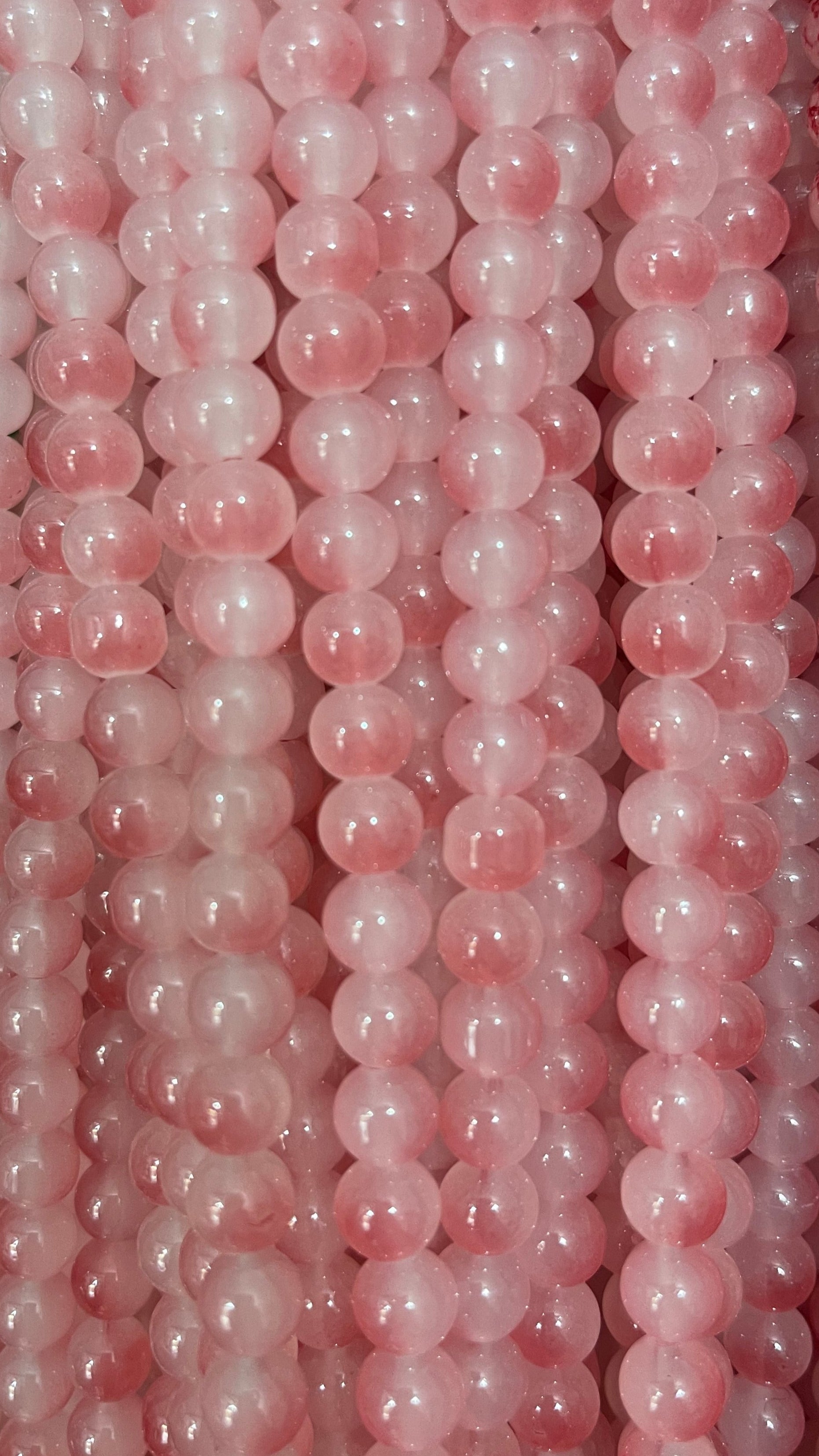 Multicolor glass beads 8mm