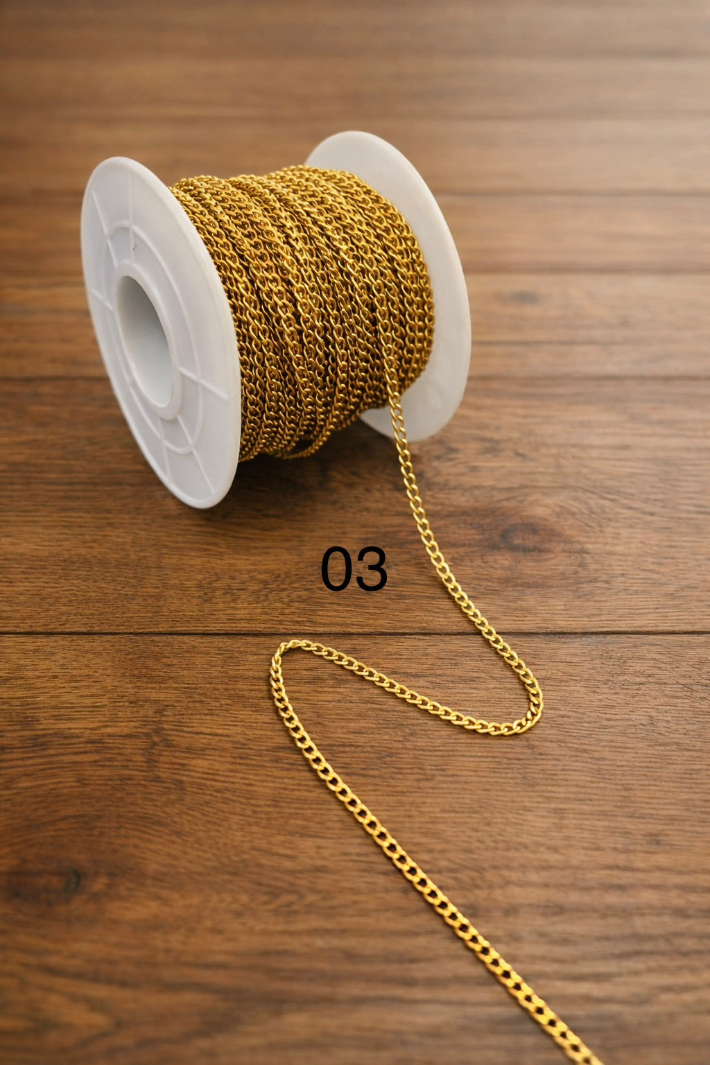 (03)_ Stainless 0.6x2mm Golden chain