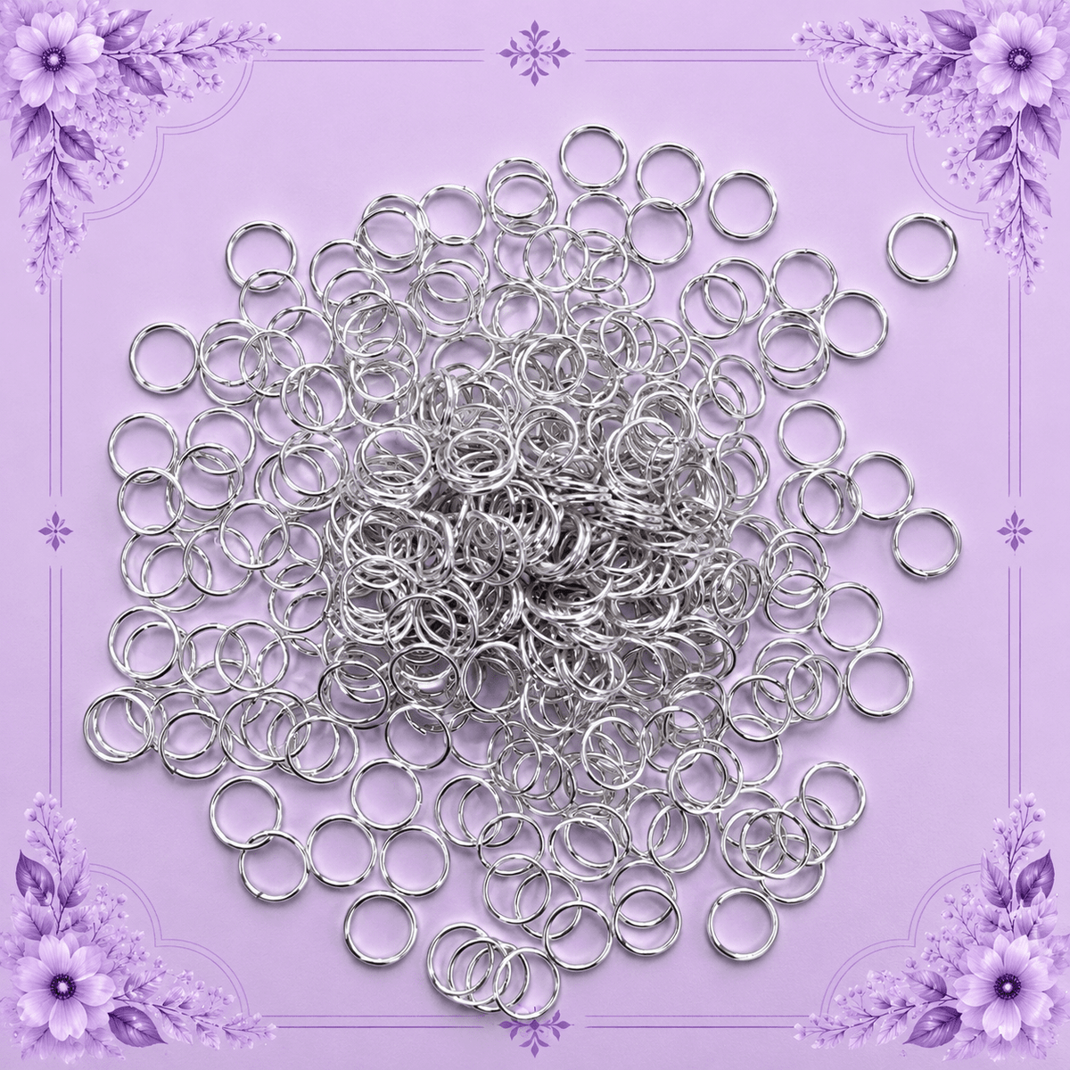 Silver-Plated Jump Rings for Jewelry Making