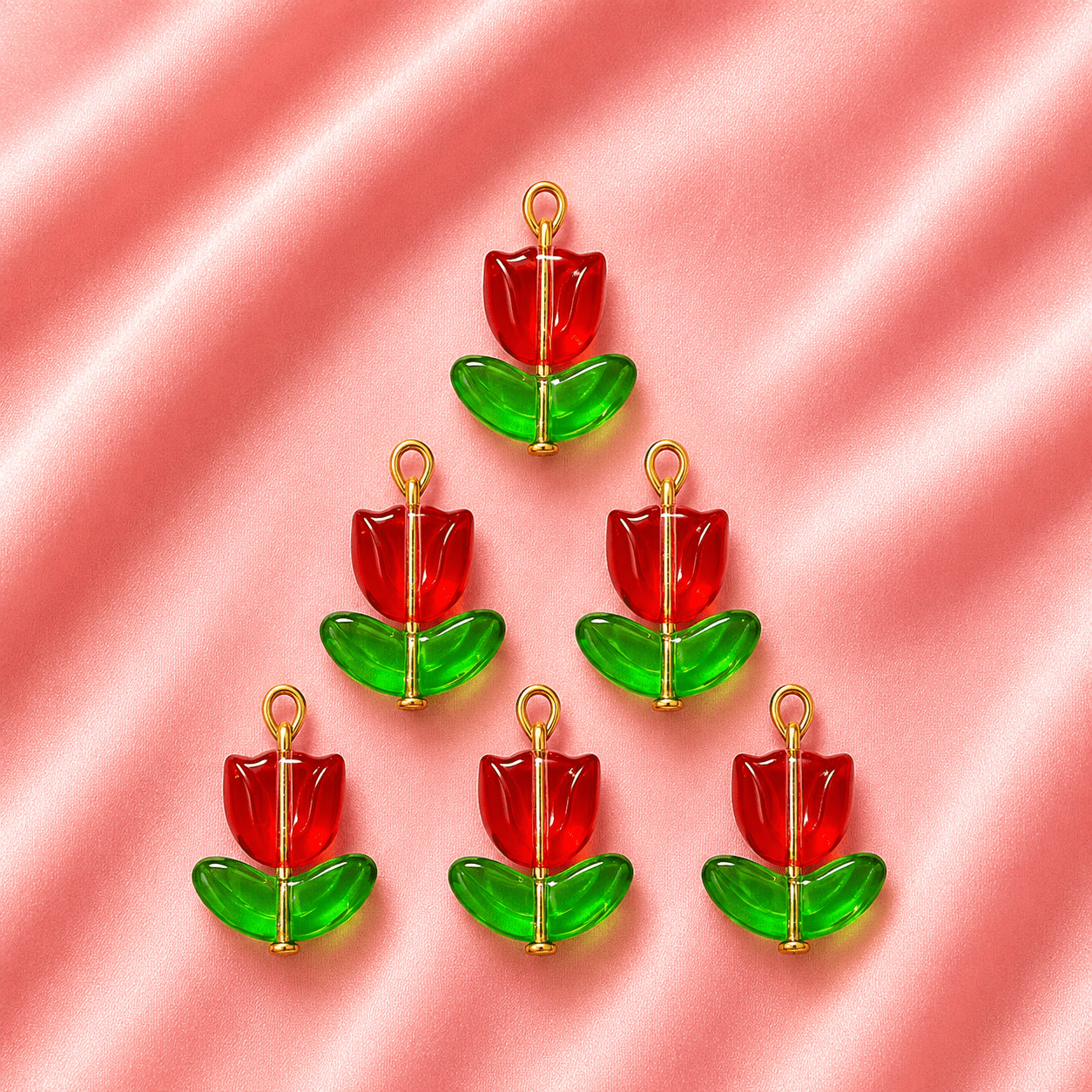 Ready Made Flower Tulips 6pcs