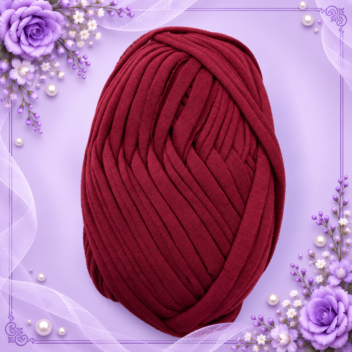 T Shirt Yarn Maroon