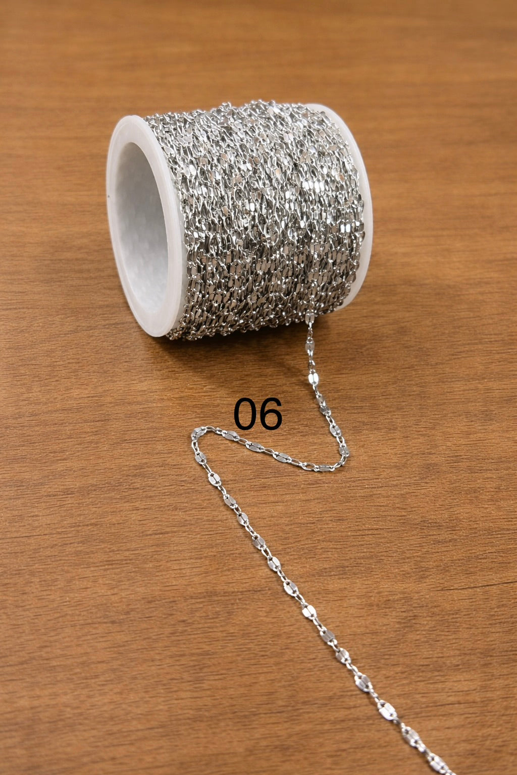 (06)_ Stainless 0.2x2x3mm Silver Chain