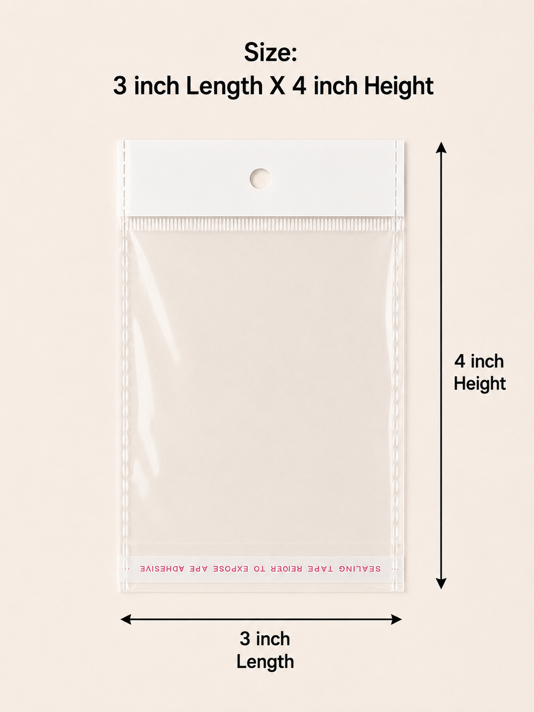 3x4 Hanging Packing Pouch (100gram)
