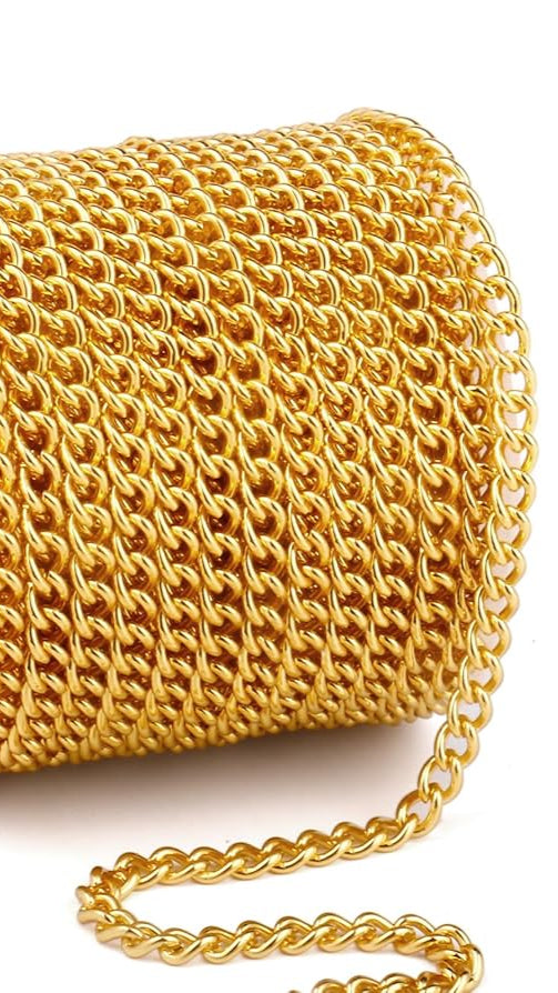 Stainless steel curb chain Golden & Silver